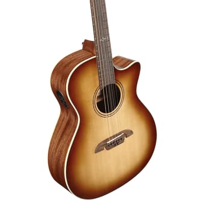 Alvarez Artist Grand Auditorium Guitar Acoustic Electric 8 String Shadowburst with Cutaway (AG60CE_8-String_Shadowburst) image 7
