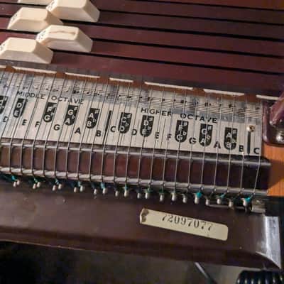 1972 Sekova Chromaharp Bluegrass Autoharp w/ Case and Accessories Made in Japan image 6