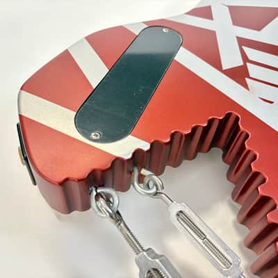 EVH Shark 2019 Burgundy/Silver Stripes image 21