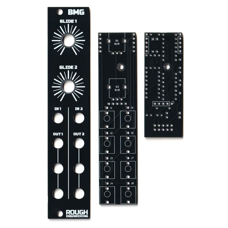 Rough Engineering BMG Dual Buffered Multiple with Glide 5hp Black Panel + PCB's DIY image 1
