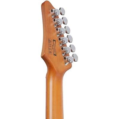 Mint Ibanez AZ24S1F Standard Electric Guitar - Transparent Turquoise Burst image 10