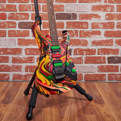 Ibanez Steve Vai Signature JEM2K DNA 113 of 300 DNA Multicolor 2000 w/ Original Flight Case image 3