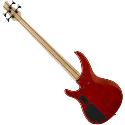 Yamaha TRBX604FM 4 String Bass Guitar with Flame Maple Top - Caramel Brown image 3