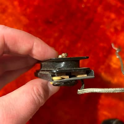 Vintage Gibson P90 Pickup 1950’s Black Bobbin Dogear w Cover Les Paul Es175 Es350 image 11