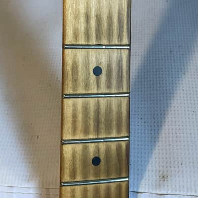 2017 MIM Charvel San Dimas Pro Mod Guitar Neck Floyd Ready 22 Fret Truss Wheel (Heavy Relic Wear) image 8