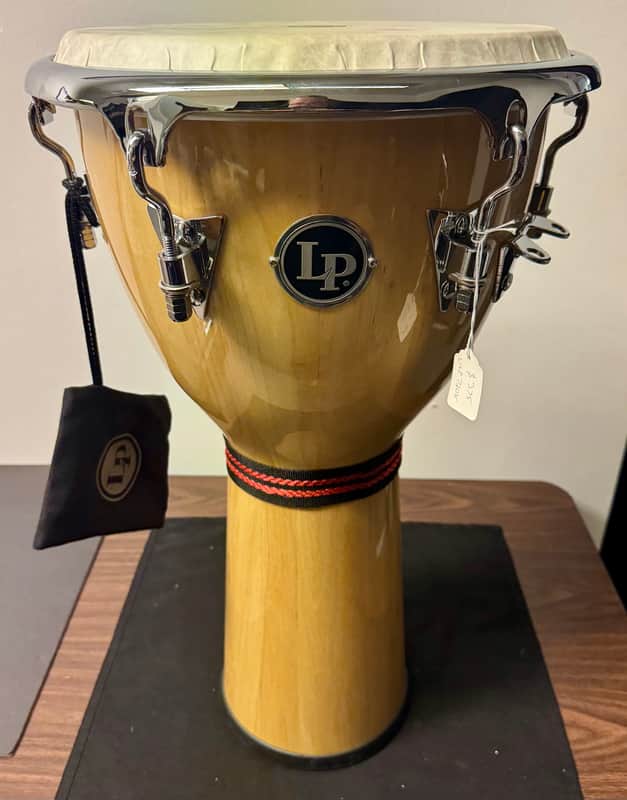 LP LP720X Galaxy 12.5” Djembe - Natural Siam Oak image 1