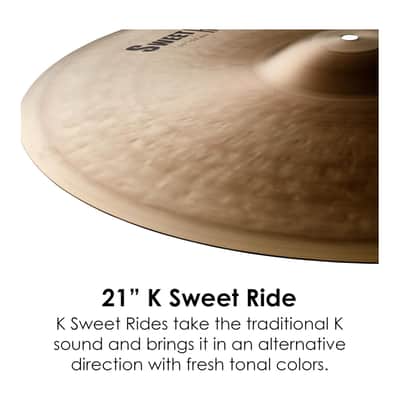 Zildjian K Sweet Collection 21-Inches Ride Cymbal image 3