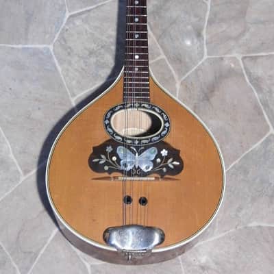 fine old VOGTLANDSPERLE solid arched back 8string MANDOLIN mando Germany 1920s image 2