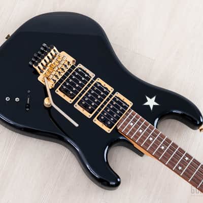 1980s Kramer Richie Sambora RS Jersey Star Black HHH Superstrat, 100% Original image 9