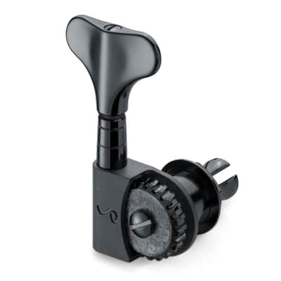 Schaller Germany 2x2 BM Light M4, Lightweight Split-Post Bass Tuners Set, BLACK image 3