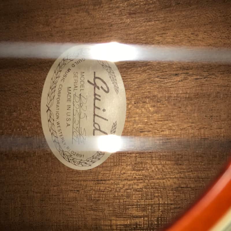 1986 Guild D25 Sun Burst