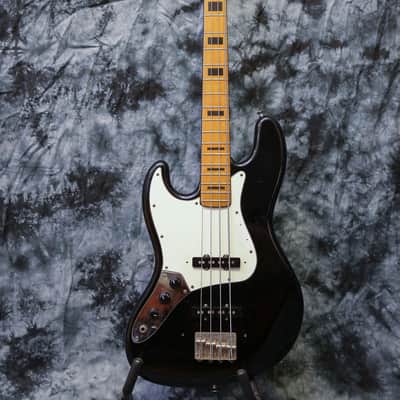 Ibanez 1977 Lawsuit Jazz Bass MIJ Left Handed 1977 Black image 2