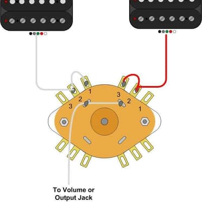 4 pole- 3 position Knurled Rotary Switch / Good for 2 Pickup Selector image 2