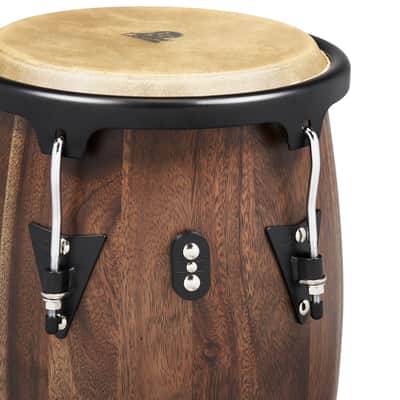 Latin Percussion LP Aspire 11 - 12" Conga Set - Oak Walnut Black w/ Stand (LPA647-SW) image 4