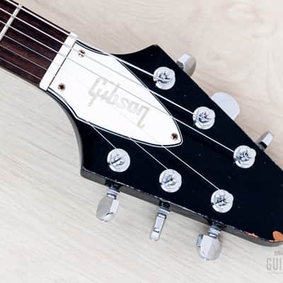 Gibson Custom Shop Kirk Hammett 1979 Flying V Murphy Lab Aged Ebony image 4