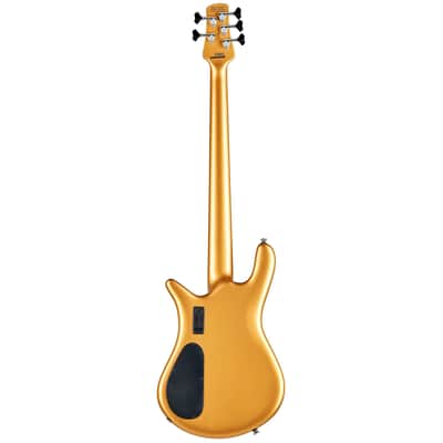 Spector Euro 5 Classic Bass Guitar - Metallic Gold Gloss image 3