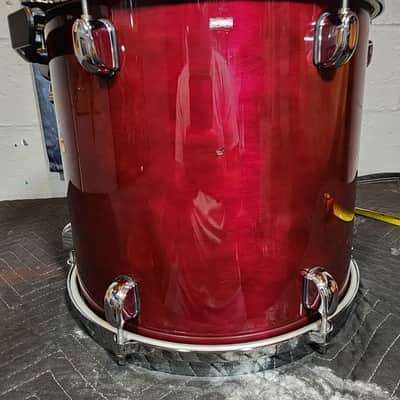 Tama Starclassic Performer 13x12 Rack Tom, Transparent Red. Vintage .1994 image 21