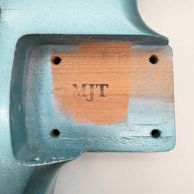 MJT Stratocaster Body Alder Ice Blue Relic Nitro mjt6700 image 9
