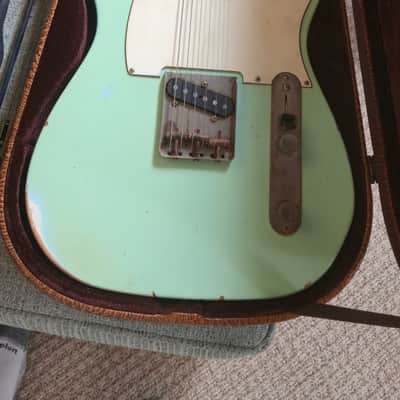 Bill Nash Surf Green 2015 T-63 Relic'd Telecaster and OHSC image 23