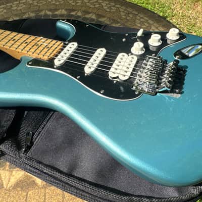 2019 Fender player Stratocaster Tidepool Blue HSS Floyd Rose image 2