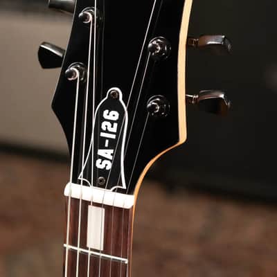 EVH SA-126 Standard Semi-Hollow Electric Guitar - Piano Black image 4