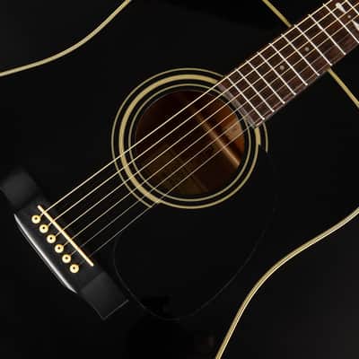 1989 Sigma by Martin DM-4B - Black | Korea Vintage Dreadnought Acoustic Guitar Solid Top | Case image 7