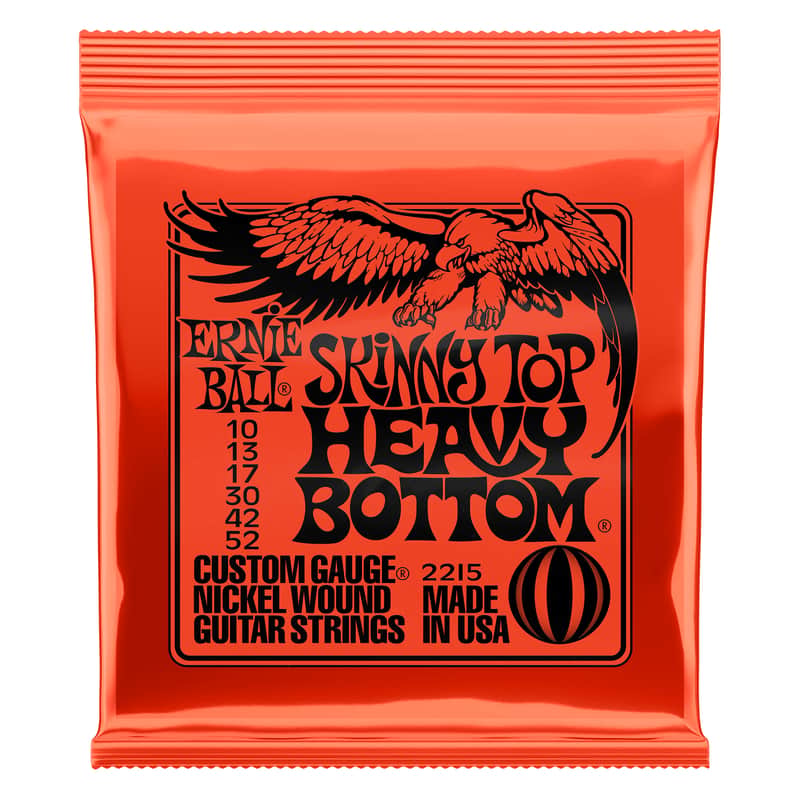 Ernie Ball 2215 Nickel Wound Skinny Top/Heavy Bottom Guitar Strings (10-52) image 1