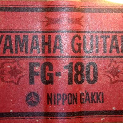 Yamaha FG-180 Jumbo Dreadnought 1966 - 1974 - Natural image 23