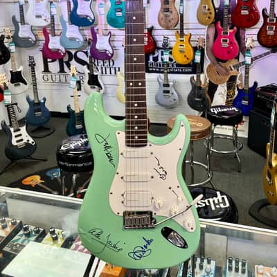 Fender Jeff Beck Stratocaster, 1999, Autographed by Brian Wilson, Jeff Beck, Al Jardine & David Marks with Case image 6