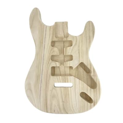Stratocaster Style Electric Guitar SSH Body, Paulownia image 1