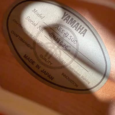 Yamaha AES 1500 Semi-Hollow Orange Stain - Made in Japan, MIJ image 10