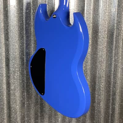 Westcreek Guitars Racer SG Offset Style Blue #0077 Used image 8