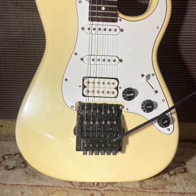 Charvel Model 3A MODDED Washburn Wonderbar , Vintage Duncan JB Double White MIJ c. 1987 - Faded Pearl White Sparkle image 1