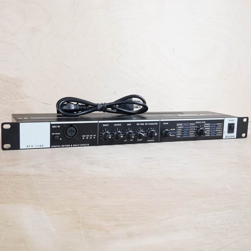 Zoom RFX-1100 Digital Reverb/Multi Effects Rack Unit 2005 Black w/ Power Cable image 1