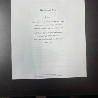 Ritter "The Stone Age Roya" 5 string Fretless Bass image 13