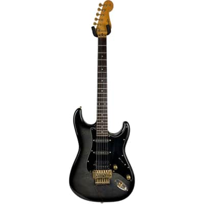Fender Japan STR-80R Stratocaster 1986-1987 - Black Burst - Vintage image 3