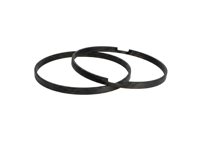 Dixon PKT014BKC-HP 14'' Maple Hoop See-Through Black Batter Side image 1
