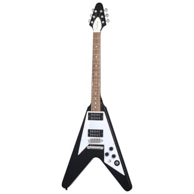 Epiphone Kirk Hammett Signature 1979 Flying V Guitar w/ Gibson Pickups and Hardshell Case - Ebony image 11