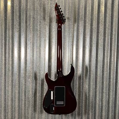 ESP LTD MH-1000 Evertune Flame Dark Brown Sunburst Guitar & Case #0341 Used image 8