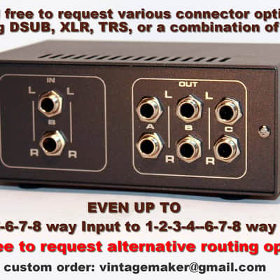 2 In 6 Out TRS Line Switcher Monitor Controller Vintage Maker image 2