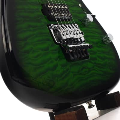 Charvel MJ San Dimas Style 1 HSH FR PF QM 2026 Transparent Green Burst 3842gr image 7