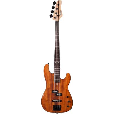 Schecter Guitar Research Michael Anthony MA-4 4-String Electric Bass Regular Gloss Natural image 3