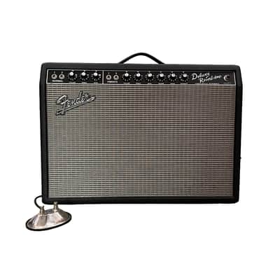 Fender '65 Deluxe Reverb Reissue 22-Watt 1x12" Guitar Combo 1994 - Present - Black image 1