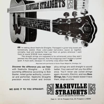 Nashville Straights L-700 NOS Guitar Strings 1970s "New Old Stock" image 11