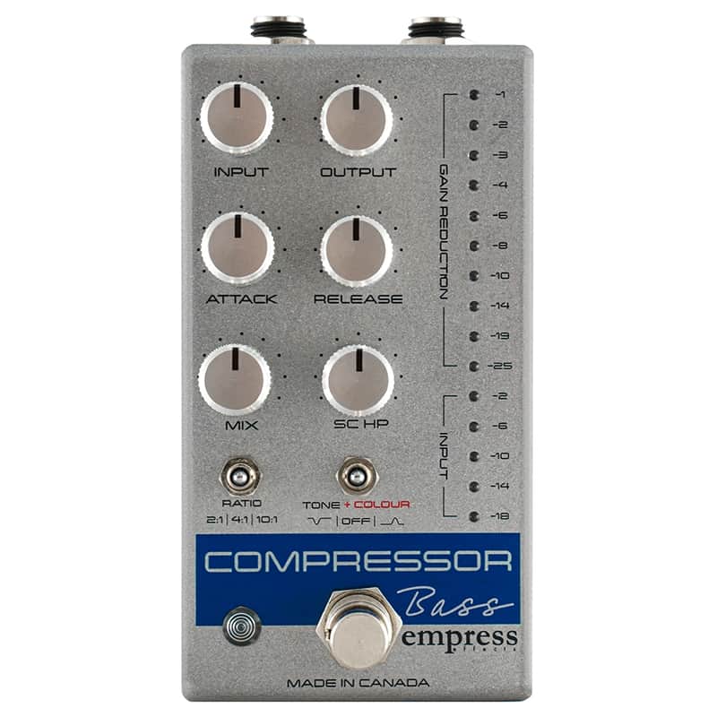Mint Empress Bass Compressor Pedal, All Analog, Silver image 1