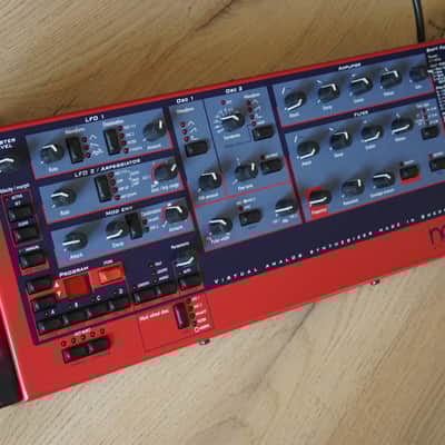 Nord Lead Rack Rackmount Virtual Analog Synthesizer 1995 - 1997 - Red