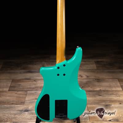 1987 Kubicki Ex Factor 4-String Bass w/ Case – Bahama Green image 9