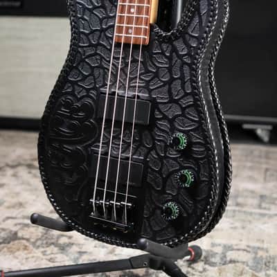 Peavey USA Foundation Electric Bass with Tooled Leather Cover and Hardshell Case - Used image 4