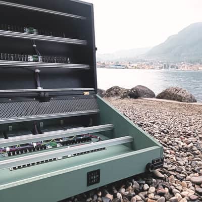 18U Eurorack Case Powered, 104 hp (or 84 or 126 hp) patched resealable, modular synthesizer synth image 7