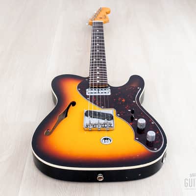 2011 Fender Custom Shop Masterbuilt Yuriy Shishkov 1963 Telecaster Thinline B-Bender Sunburst w/ Case, COA, Tags image 11